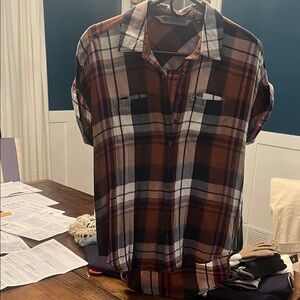 Harley-Davidson Plaid Shirt - Black, Brown, White